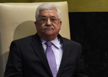 Mahmoud Abbas, President of the State of Palestine waits to address the 71st session of the United Nations General Assembly at the UN headquarters in New York on September 22, 2016. / AFP PHOTO / TIMOTHY A. CLARY