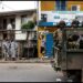 (FILES) Soldiers of the Sierra Leonean Armed Forces patrol the streets in Freetown on June 26, 2023. Clashes that shook Sierra Leonea’s capital Freetown on November 26, 2023 left 13 dead in the ranks of the army loyal to the government, and were orchestrated by active and retired soldiers, the army spokesperson said November 27, 2023. (Photo by JOHN WESSELS / AFP)