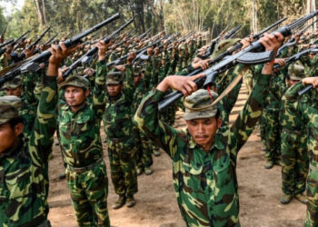 Myanmar armed group. Photo: Malay Times