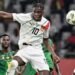 Guinea’s midfielder #10 Moriba Kourouma (C) heads the ball during the Africa Cup of Nations (CAN) 2024 group C football match between Cameroon and Guinea at Stade Charles Konan Banny in Yamoussoukro on January 15, 2024. (Photo by Issouf SANOGO / AFP)