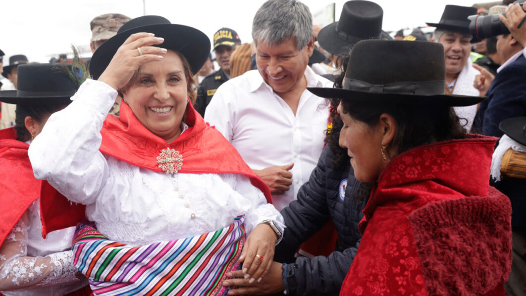 Peru president grabbed by protester at public event