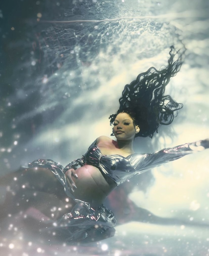 Halle Bailey Unveils Ethereal Underwater Maternity Photoshoot