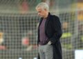 (FILES) Roma’s Portuguese coach Jose Mourinho walks on the pitch before the UEFA Europa League football match between AS Roma and FC Sheriff at The Olympic Stadium in Rome on December 14, 2023. – Jose Mourinho has been sacked as coach of AS Roma, the Serie A club saying in a statement on January 16, 2024. “we believe that an immediate change is in the best interests of the club.” The 60-year-old Portuguese took over in 2021 and guided Roma to the 2022 Europa Conference League trophy and the final of last season’s Europa League. (Photo by Andreas SOLARO / AFP)