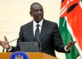 FILE PHOTO: Kenya's President William Ruto speaks during a previous press conference. /CFP