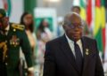 Ghana's President Nana Akufo-Addo leaves the Banquet Hall after the closing session of the ordinary session of Economic Community of West African States (ECOWAS) Heads of State and Government in Abuja, on July 7, 2024. - A summit of West African leaders opened on July 7, 2024 in Abuja in a tense political context following the decision of Niger, Mali and Burkina to unite within a "confederation". (Photo by Kola Sulaimon / AFP)