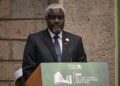 African Union Commission (AUC) Chairperson Moussa Faki Mahamat gives a speech during the 5th mid-year coordination meeting of the African Union, at the United Nations (UN) offices in Gigiri, Nairobi, on July 16, 2023. (File Photo: CFP)