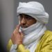 Al Hassan Ag Abdoul Aziz pictured at the courtroom of the International Criminal Court in The Hague, the Netherlands [File: Peter Dejong/Pool/via Reuters]